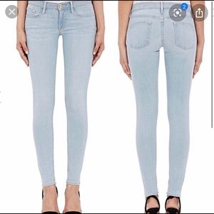 Frame Light Wash Skinny Jean